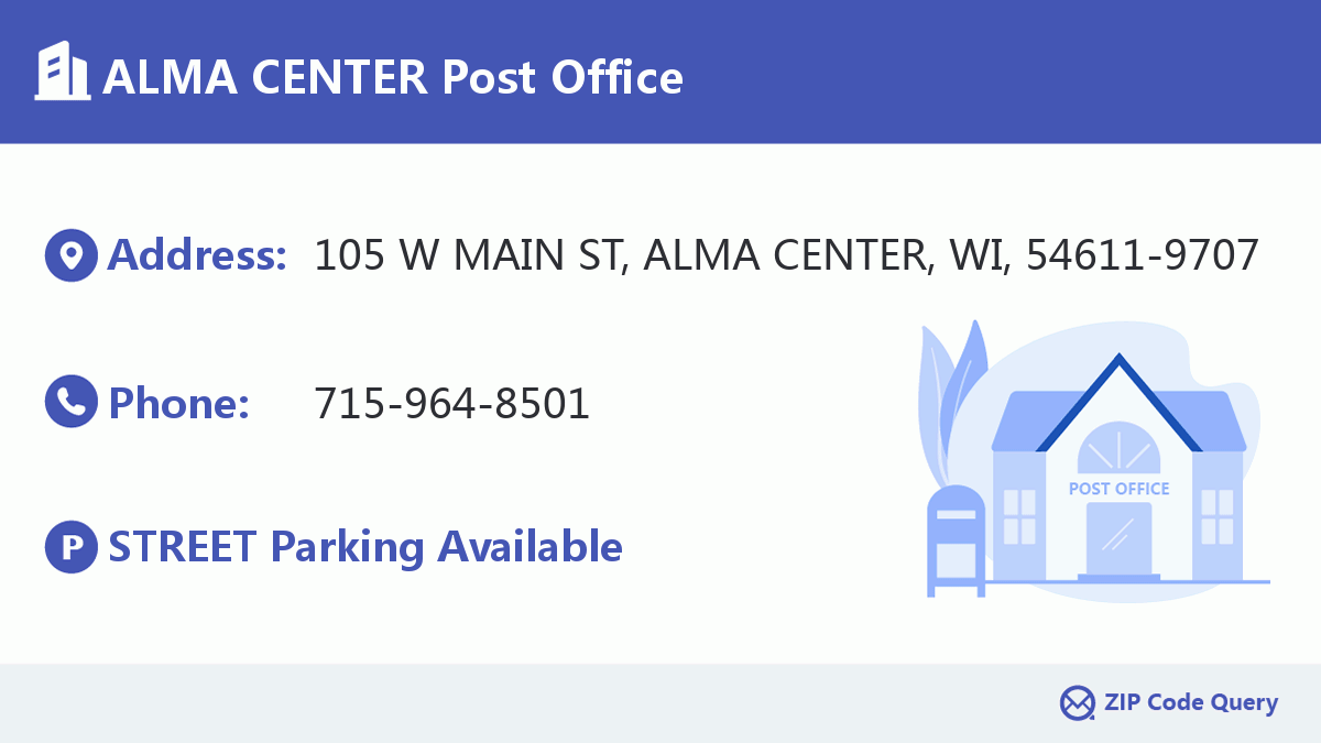 Post Office:ALMA CENTER