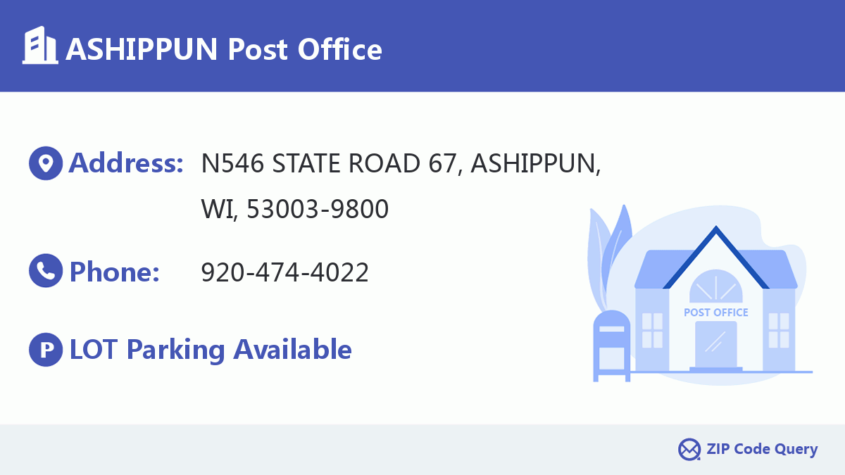 Post Office:ASHIPPUN