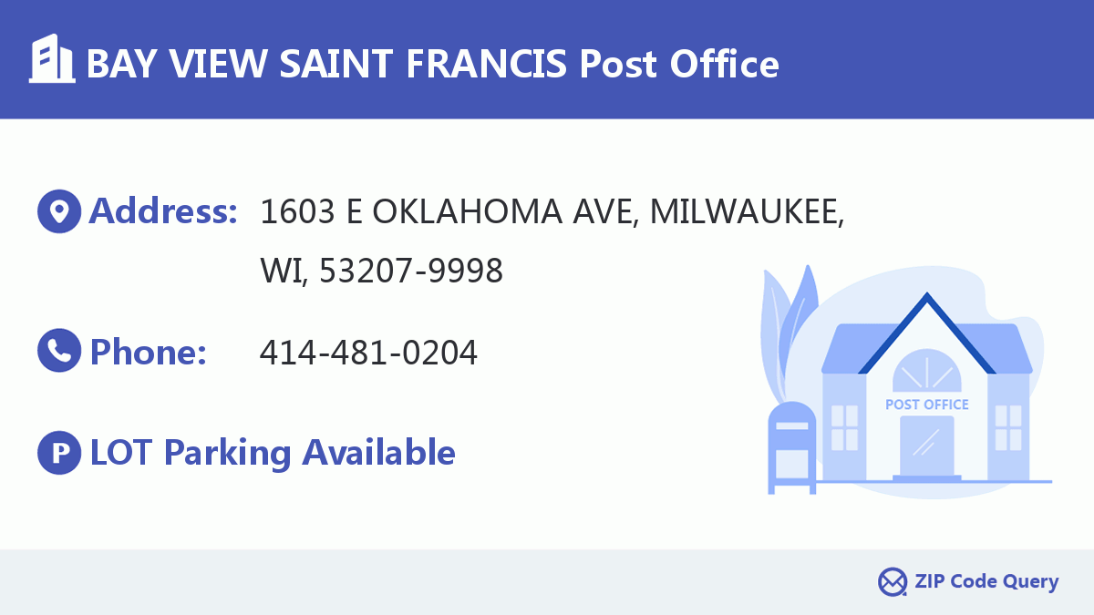 Post Office:BAY VIEW SAINT FRANCIS
