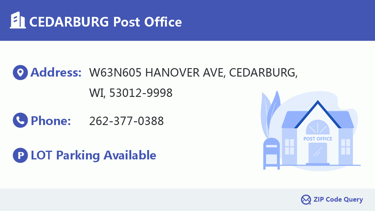 Post Office:CEDARBURG