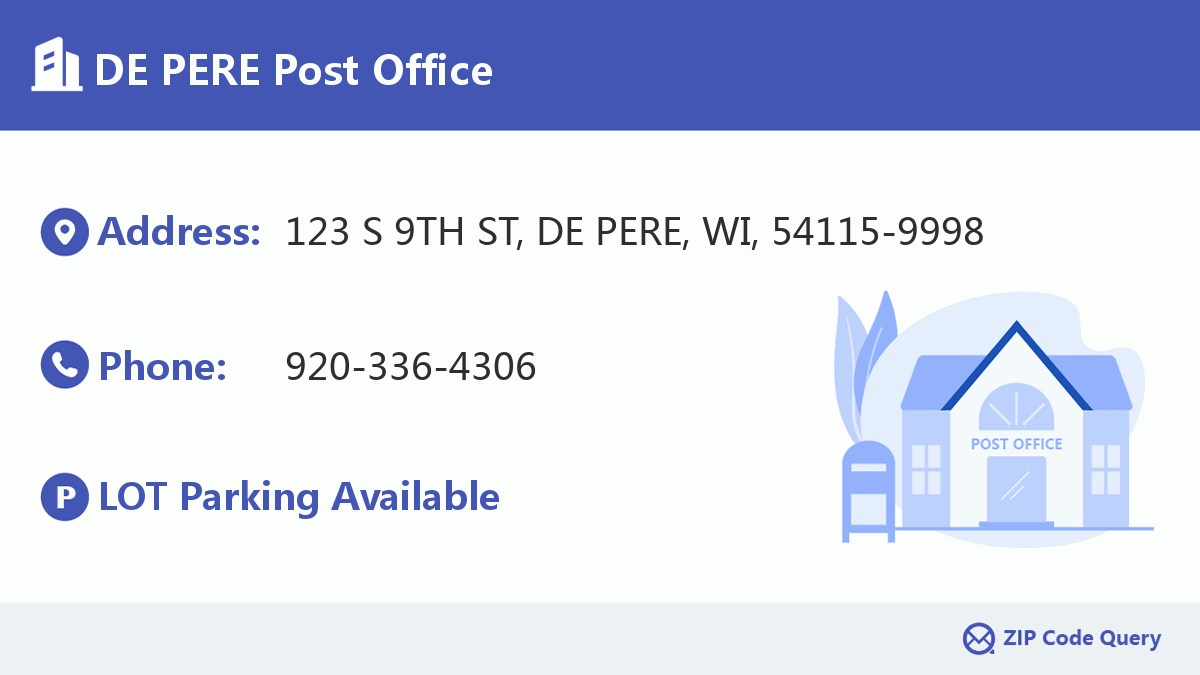 Post Office:DE PERE