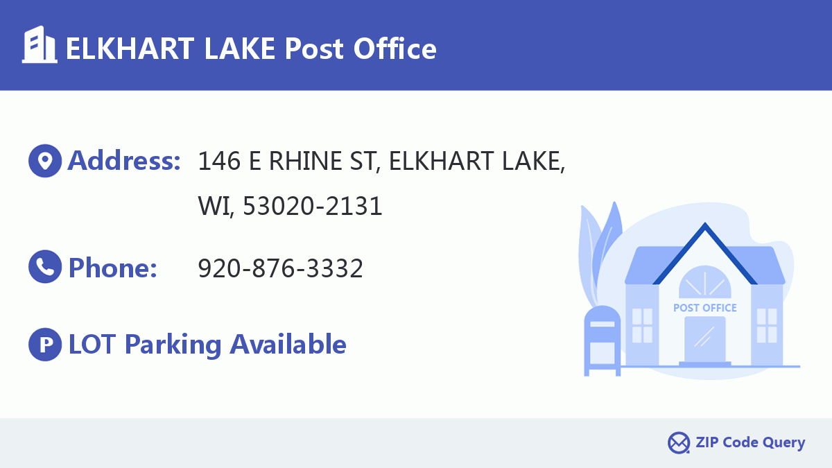 Post Office:ELKHART LAKE
