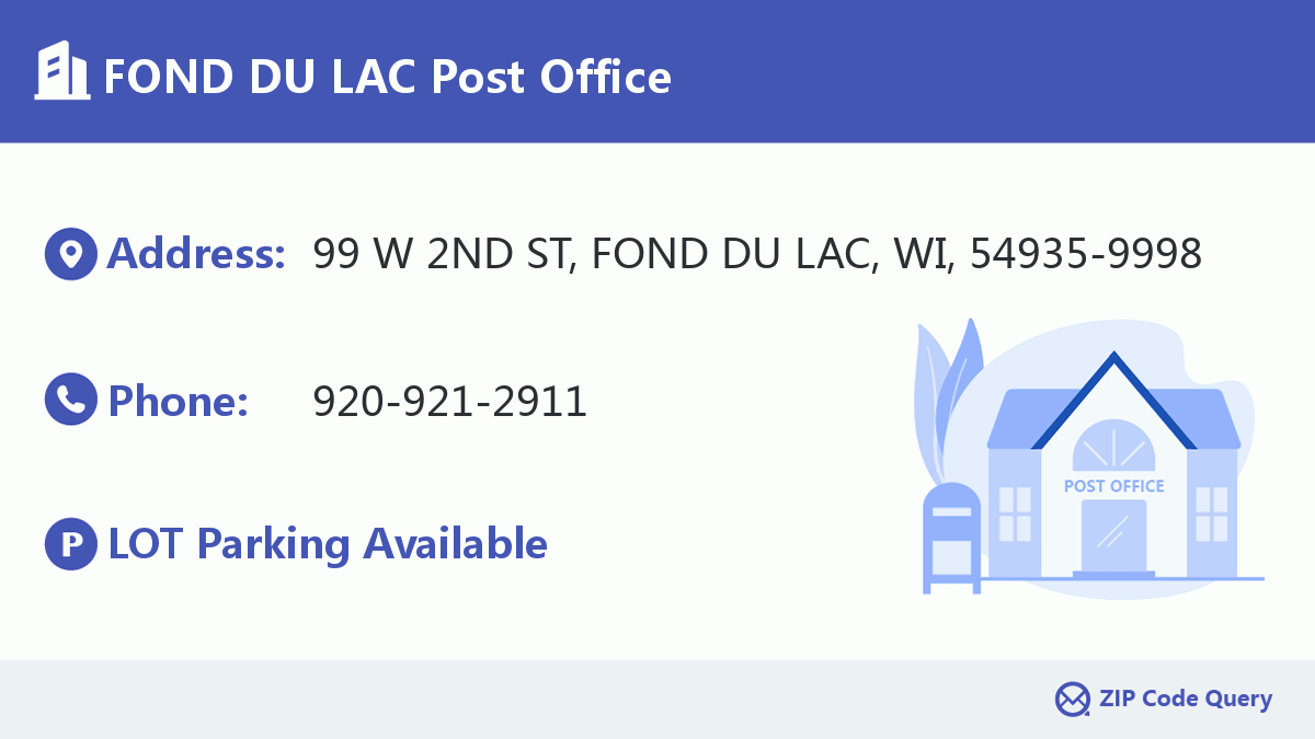 Post Office:FOND DU LAC