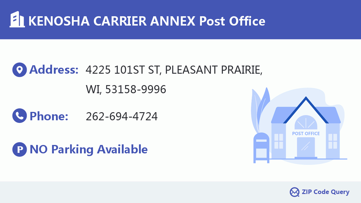Post Office:KENOSHA CARRIER ANNEX