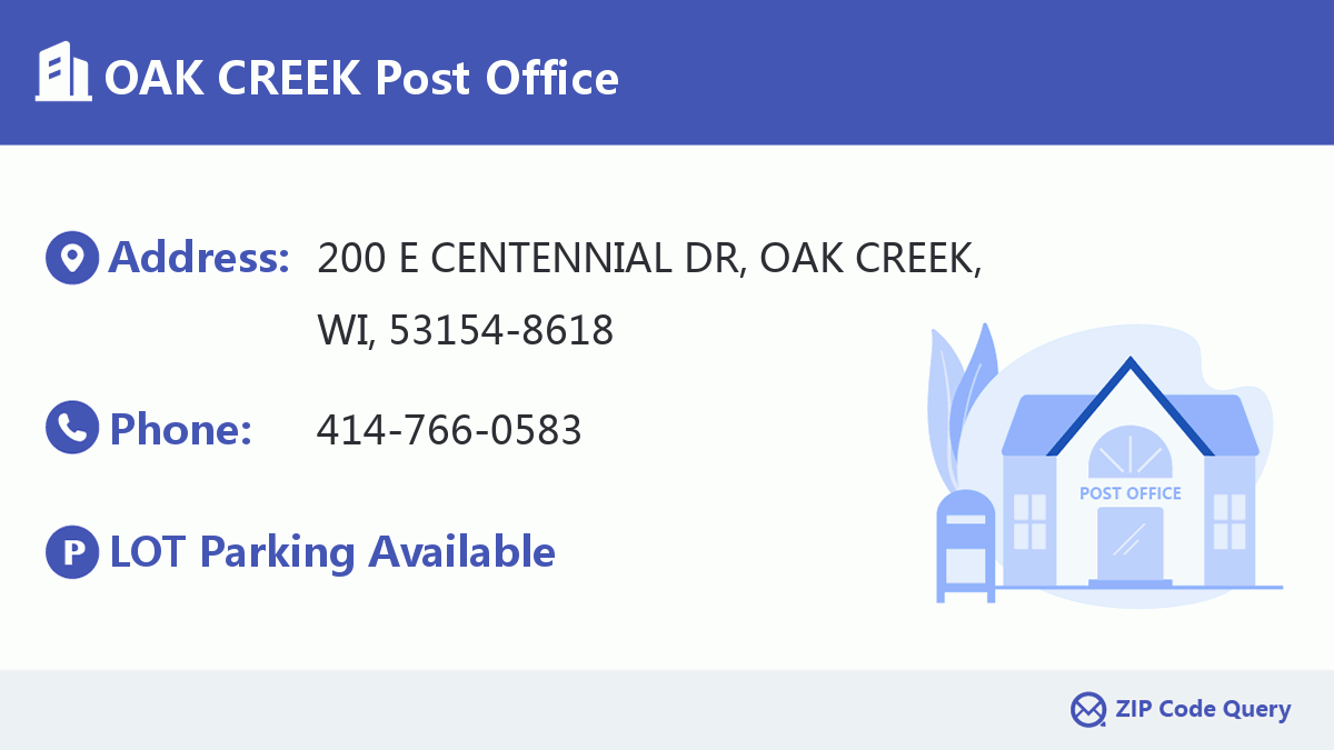 Post Office:OAK CREEK