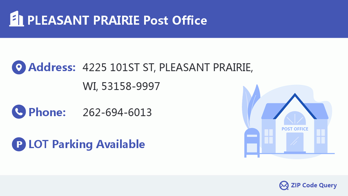 Post Office:PLEASANT PRAIRIE