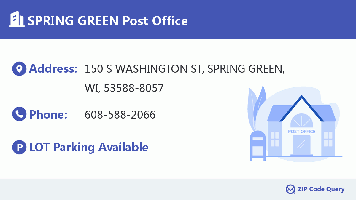 Post Office:SPRING GREEN